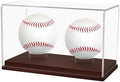 Baseball Display Case, UV Protected Clear Acrylic Cube Golf Ball Display Holder by WYFHLPMMA