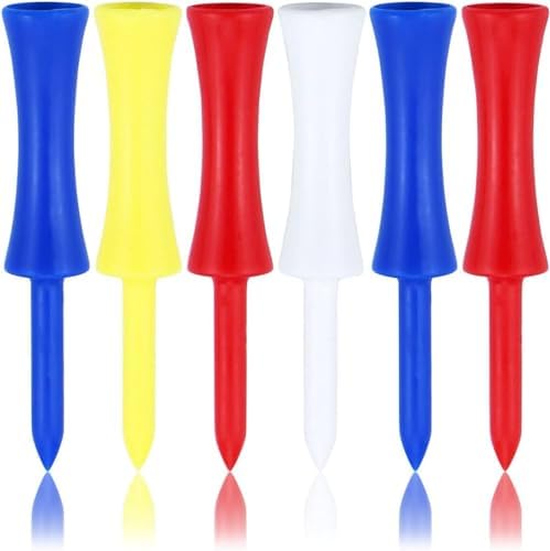 Golf Tees Plastic 100 Count 3-1/4, 2 3/4 inch Tall Step Down Tees Golf by Zivisk