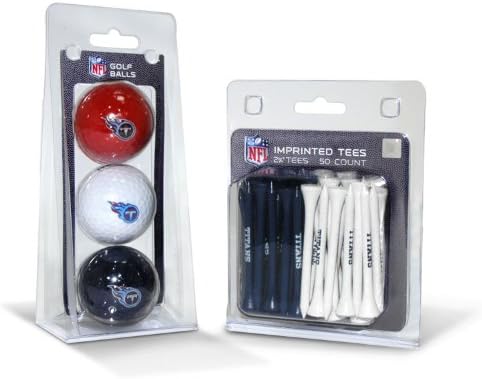 Team Golf NFL Pittsburgh Steelers 3 Golf Balls and 50 Golf Tees Logo Imprinted by TeamGolf