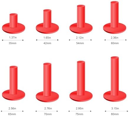 8 Pcs Rubber Golf Tees for Mats, Driving Range & Simulator Use - Image 2