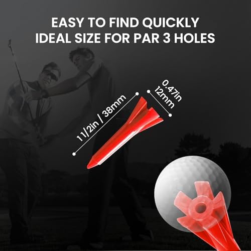 VEASAERS Short Golf Tees Plastic 1 1/2 inch - Image 3