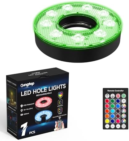 KINGTOP Rechargeable LED Golf Hole Lights by KingtopGolf
