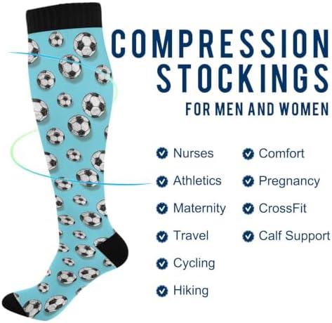 White Baseballs Stitching Compression Sock - Image 5