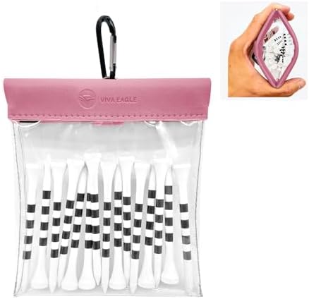 Golf Tees Pouch Bag with Clip by VIVAEAGLE