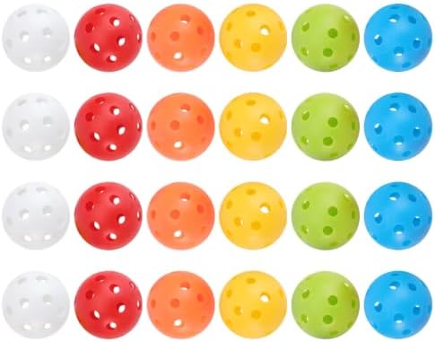 GALPADA Practice Golf Balls Hollow PP 24pcs Perforated Plastic by GALPADA