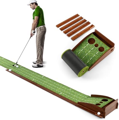 Golf Putting Green, 10 FT Portable Golf Putting Mat by SPORFIT