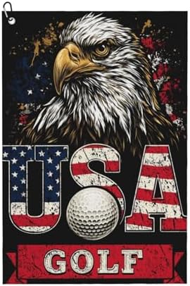 Bald Eagle Golf Towel Microfiber by Unknown