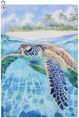 Sea Turtle Golf Towel Microfiber by Unknown
