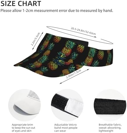 Sports Sun Visor Hats Adjustable Men Women Lightweight Packable Cooling Empty - Image 4
