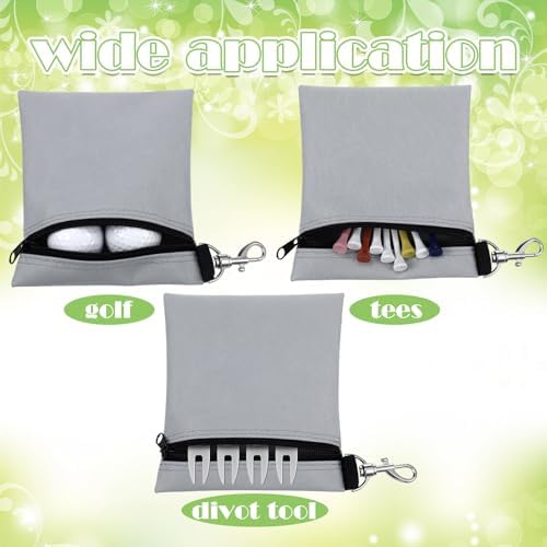 Shappy 3 Pcs Golf Tee Bag Pouch, 6.7x5.5 Inch - Image 3