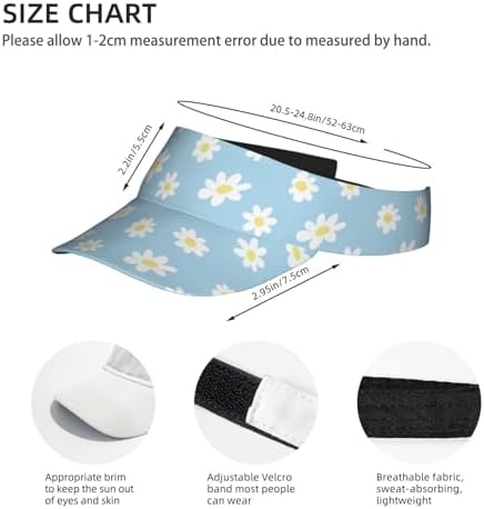 Sports Sun Visor Hats Adjustable Men Women Lightweight Packable Cooling Empty - Image 4