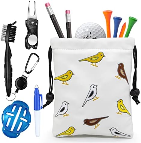 Golf Valuables Pouch Bag with Drawstrings Closure - Image 5
