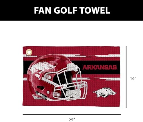 Northwest NCAA Golf Towel, Official Licensed Microfiber Waffle Fabric, - Image 4