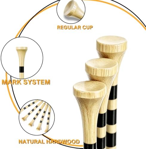 Wooden Golf Tees, 2-3/4" Long Tees Golf 100 Count - Image 4