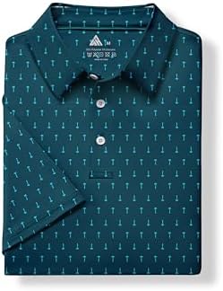ZITY Men's Golf Shirts Short Sleeve Print Patterns Casual Collared Polo - Image 6