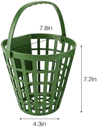 2 Pack Non-Rolling Golf Ball Basket, Golfball Container Bucket - Image 7