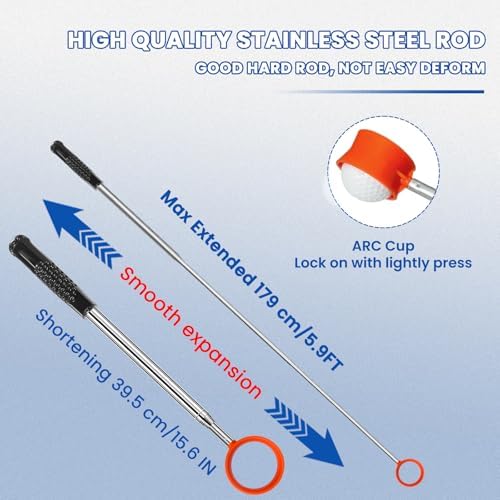 SPEENSUN Golf Ball Retriever, Max 6/9/12/14.5/15Ft Lightweight Portable - Image 2