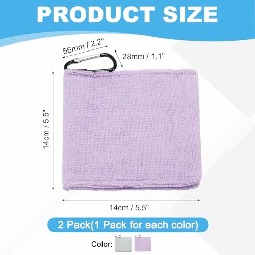 Small Microfiber Golf Towel, Pocket Golf Ball Towel - Image 2