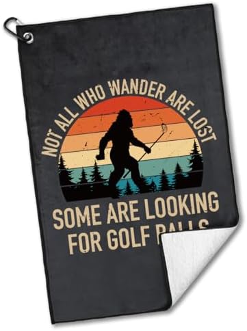 Funny Not All Who Wander are Lost Golf Towel Gifts by rofiowa