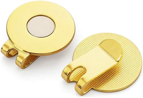 Adhere Golf Hat Clip Golf Ball Marker Holder Magnetic Golf Cap Clips Without by Unknown