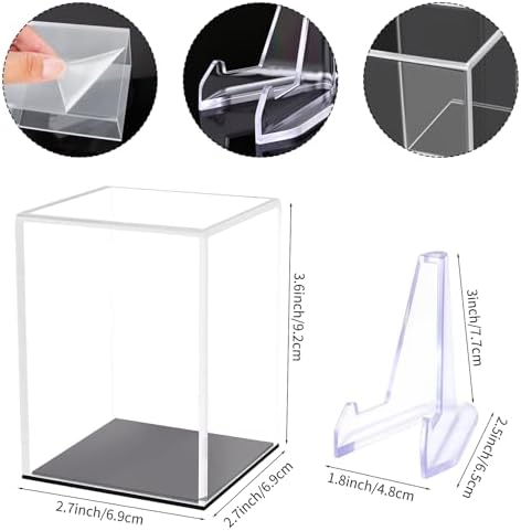 Hooqict Championship Ring Display Case Clear Acrylic Ring Case Display Box UV - Image 2