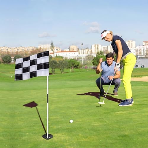 AZCOVER 3 Pack Checkered Golf Flag 8x6 Inch - Image 2