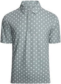 Alex Vando Mens Golf Shirt Moisture Wicking Print Performance Polo Shirt by AlexVando