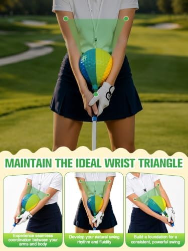 2-in-1 Golf Training Aid Ball, Forearm Link & Impact, Fix Slicing, Scooping & - Image 7