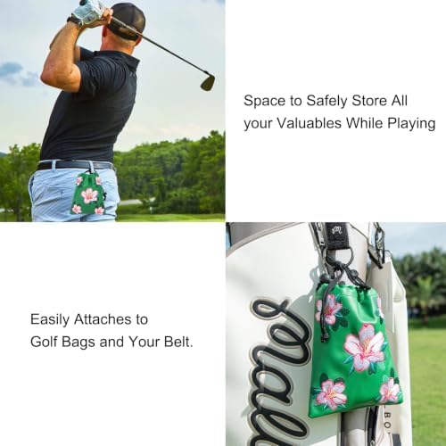 Golf Valuables Pouch Bag with Drawstrings Closure - Image 6