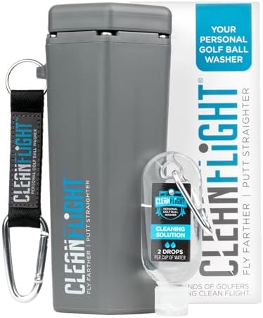 Premium Golf Ball Washer by CLEANFLIGHT