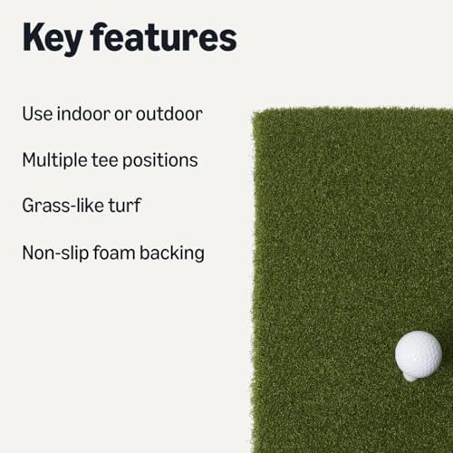 Amazon Basics Artificial Turf Golf Hitting Mat - Image 2