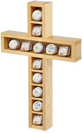 Teenyyou Championship Ring Display Case, 12 Posts, Natural Wood Wall Mount by Teenyyou