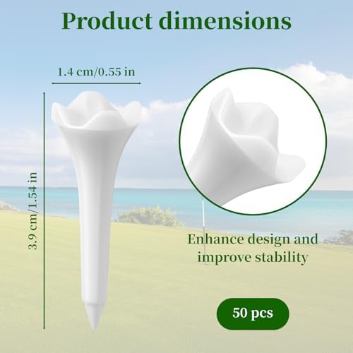 50PCS Plastic Golf Tees, 1-1/2‘’ Short Golf Tees - Image 3