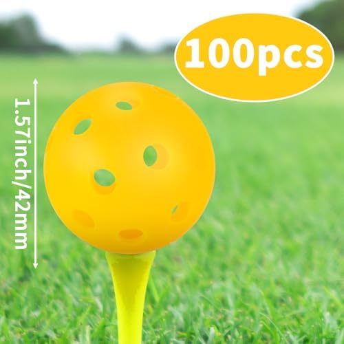 100 Pack Practice Golf Balls Limited Fligh 42mm Golf Balls Practice Training - Image 2