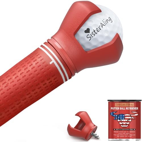 3-Prong Golf Ball Retriever Grabber Pick Up, Back Saver Claw Put On Putter Grip by SisterAling