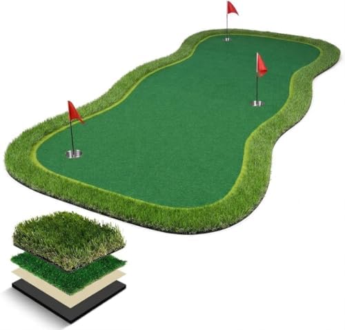 Huge 5X15 Largest Size Golf Putting Green, Large Practice Putting Mat by Unknown