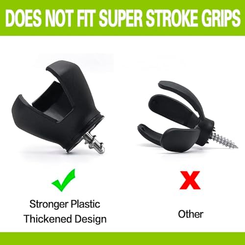 3-Prong Golf Ball Retriever Grabber Pick Up, Back Saver Claw Put On Putter Grip - Image 5