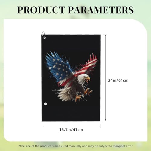 Eagle Golf Towel Microfiber - Image 2