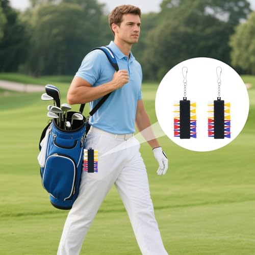 2 Sets Golf Tee Holder Kits, Creative Color Design Golf Ball Tee Organizer - Image 6