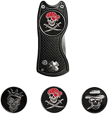 Golf Ball Marker Divot Tool Sets Switchable Divot Repair Tools by GOLTERS
