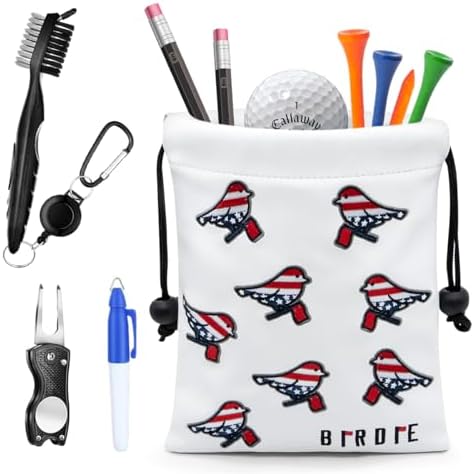Golf Valuables Pouch Bag with Drawstrings Closure - Image 6