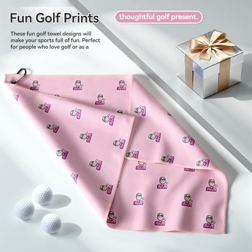 Mile High Life Fun Print Golf Towel 16x24in, Microfiber Waffle - Image 6