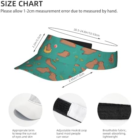Sports Sun Visor Hats Adjustable Men Women Lightweight Packable Cooling Empty - Image 3