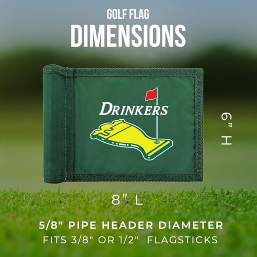 Golf Flag 8x6 Inch – 420D Nylon Double-Sided Mini Pin Flag - Image 4