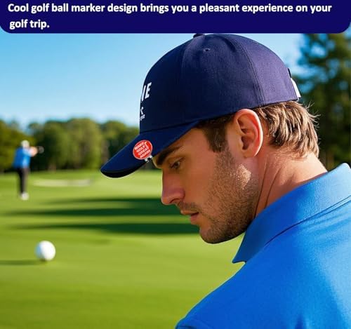 Adhere Golf Ball Markers with Strong Magnetic Hat Clip - Image 5