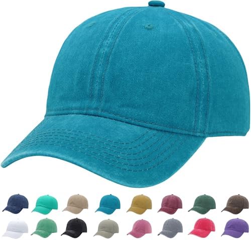 Vintage Washed Baseball Cap | Fits XL/XXL Heads | One Size | Adjustable Golf by Unknown