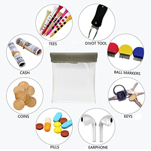 Golf Tees Pouch Bag with Clip - Image 4
