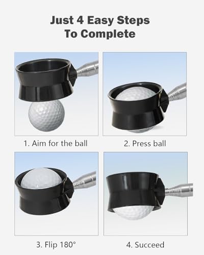 Telescopic Golf Ball Retriever | Picker Upper Tool | Premium Stainless Steel & - Image 4