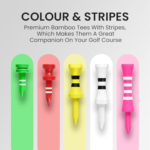 Castle Golf Tees Wood Colorful 50/100 Pack - Image 3