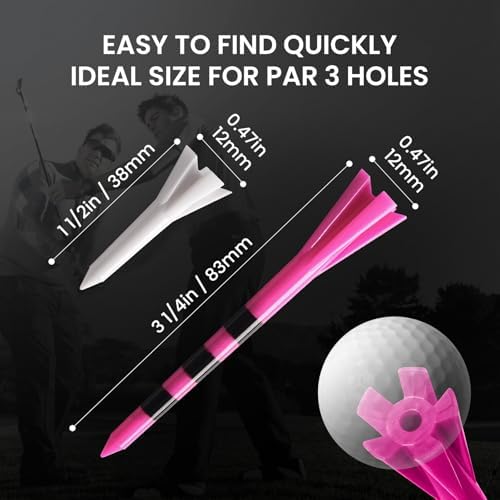 FINGER TEN Golf Tees Plastic 100 Pack - Image 6